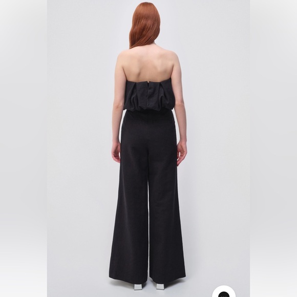 Simkhai Jumpsuit puff detail distressed black size 8 - Picture 4 of 16